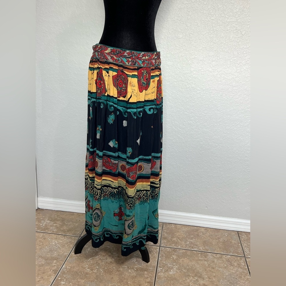 Bohemian Multicolor Maxi Dress dorothy - Picture 3 of 6